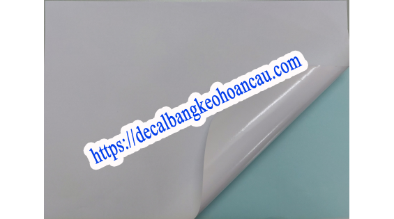 Decal A4 Đế Xanh Keo Nước